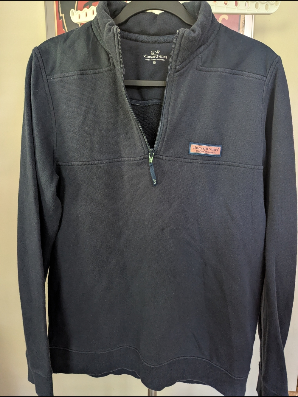 $25 Vineyard Vines Men's XL Classic Collegiate Shep Shirt Navy Blue EUC